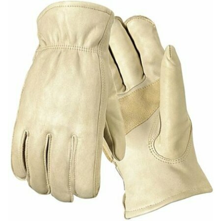 WELLS LAMONT Mens Grain Cowhide Leather Work Gloves 1130L